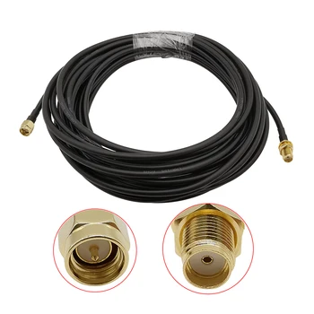 

1Pcs SMA Male Plug to SMA Female Jack Bulkhead WIFI Antennas Extension Coax Jumper Pigtail LMR195 Coaxial Cable Wire Connector