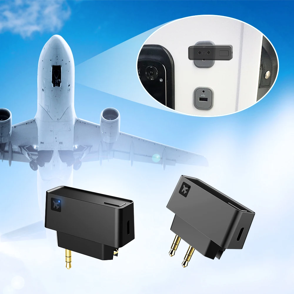 Bluetooth 5 0 Airplane Airline Flight Adapter Wireless Transmitter For Bose 700 QC30 QC35 Headphones SoundSport Wireless Earbuds