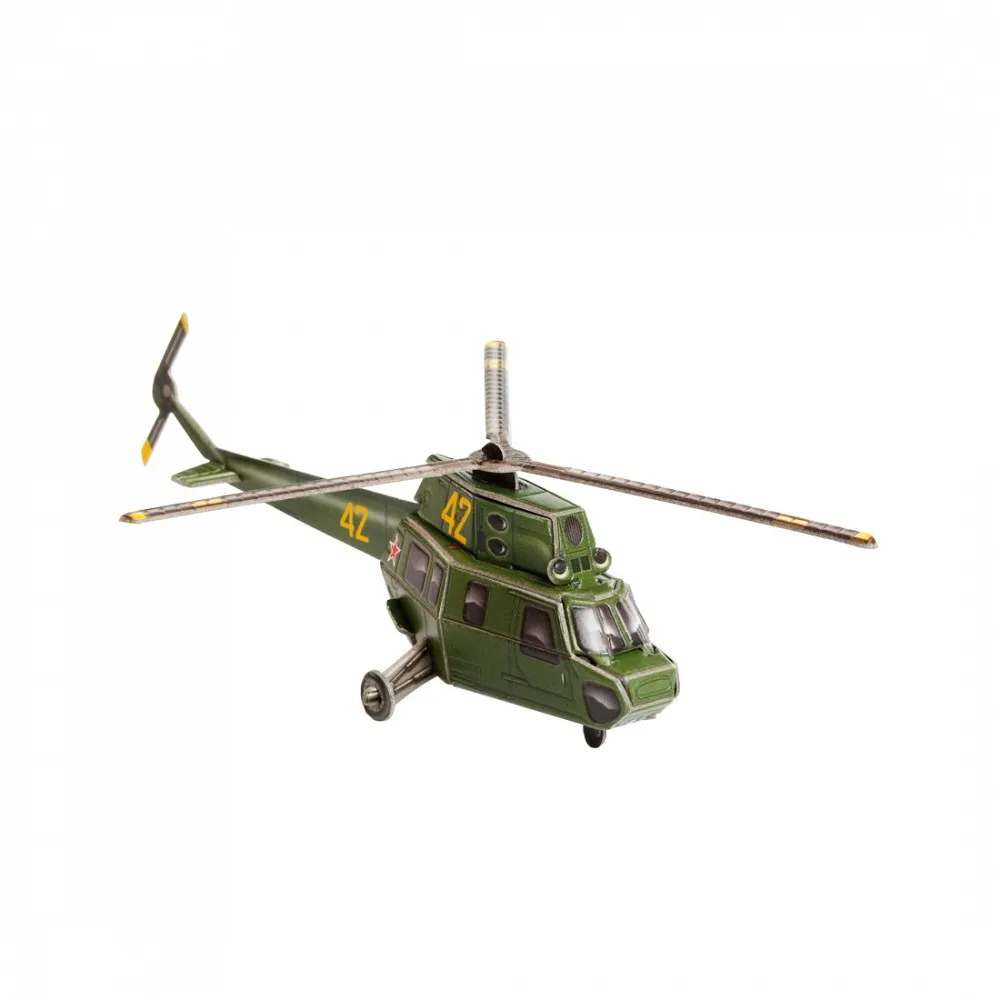 クラフトるうむ　クリップ400 電動ヘリ ヘリコプター ми-2チームモデルの段ボールスケール1/87 umbum 443鉄道