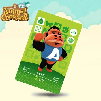 

144 Cesar Animal Crossing Card Amiibo Cards Work for Switch NS 3DS Games