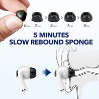 For Apple AirPods Pro 2 Ear Tips Memory Foam Tips Anti Slip Earbuds Ear Cushion Replacement Earphone Ear pads Small Medium Large 3