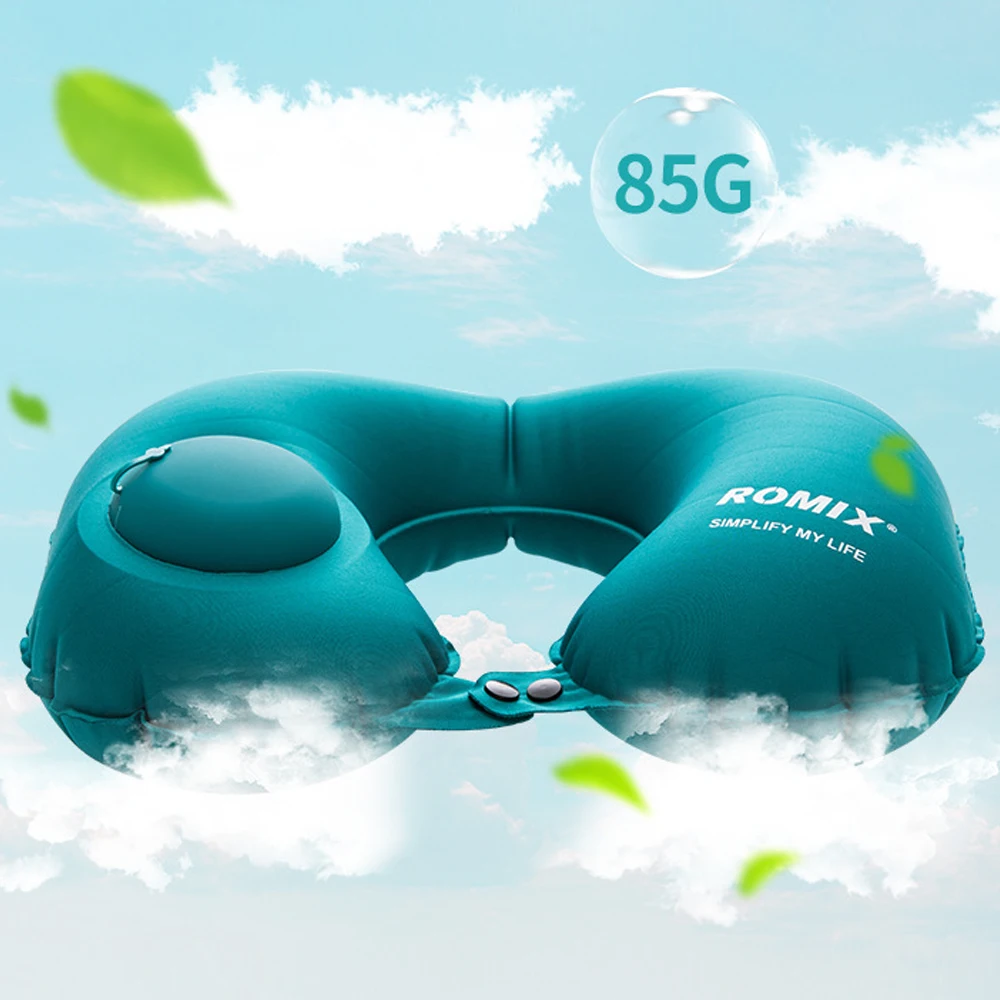 

Inflatable U Neck Cushion Travel Pillow Airplane Office Car Driving Nap Portable Support Head Rest Health Care Decorative Shape