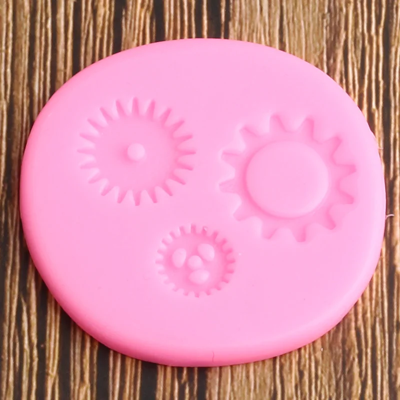 Vintage Industrial Steampunk Gears Silicone Fondant Molds DIY Party Cake Decorating Tools Polymer Clay Candy Chocolate Moulds