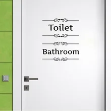 G055 стиль алиэкспресс Лидер продаж Туалет Ванная комната наклейки на стену внешней торговли водонепроницаемых съёмных