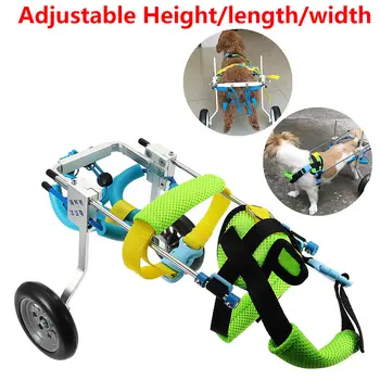 

Pet Wheelchair Walk Traction Rope Cart Kit Light Portable Accessories Adjusted For Handicapped Cat Dog Doggie Puppy Taken Apart