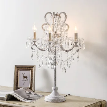 

Crystal Table Lamps For Bedroom Living Room LED Bedside Lamp Art Modern Bed Lamp Christmas Decoration Lampe De Chevet De Chambre