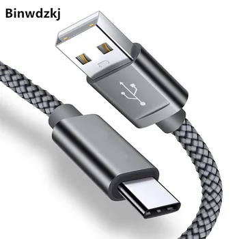 

1m Braided Usb Type C Charge Cable 2.4A Fast USB-C Charging Type-C Charger Data Cable Cord Mobile Phone USB C Charger Cable Wire