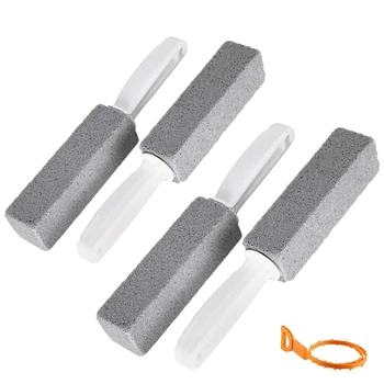 

Pumice Cleaning Stone Handle Toilet a Drain Snake, Hard Water & Toilet Bowl Ring Remover, Stains Paint & Pool Tile Cleaner Kitch
