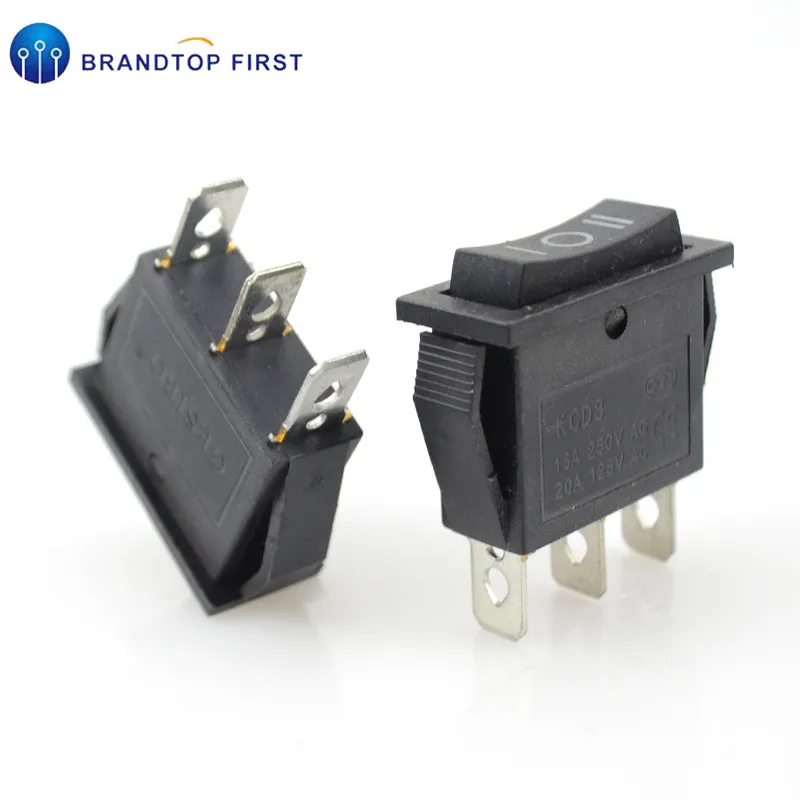 2 шт. KCD3 кулисный переключатель 15A /20A 125V/250V ВКЛ ВЫКЛ на 3 позиции контактного
