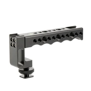 

Double Hot Shoe Lift Aluminum Alloy Video Stabilizing SLR DSLR Handle Easy Install Durable Extender Mount For Sony A7 Etc
