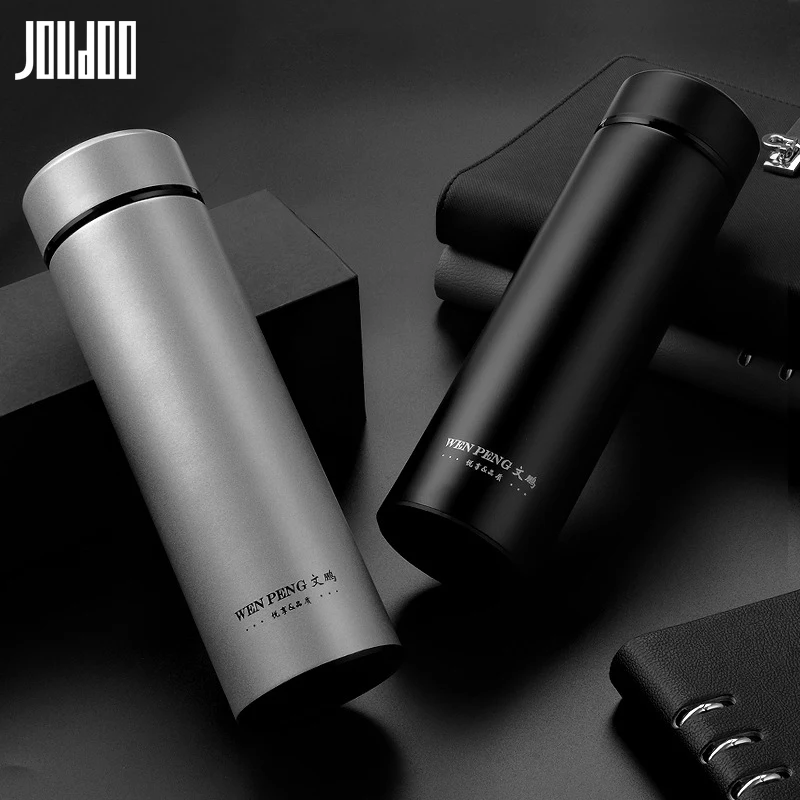 

JOUDOO 500ML Stainless Steel Thermos Flask Vacuum Bottle-Push Button Lid Insulated Cup 35