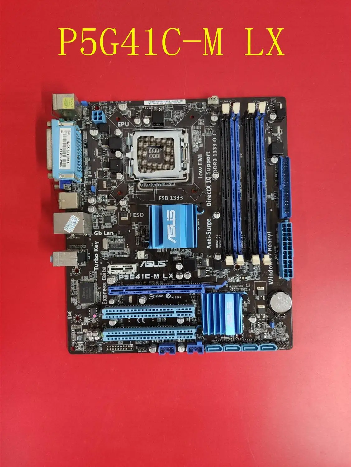 Для ASUS P5G41C-M LX оригинальная материнская плата LGA 775 DDR3 DDR2 USB2.0 8 Гб G41 б/у для
