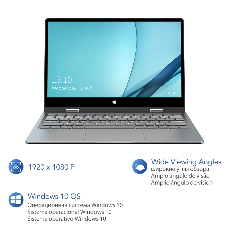  BMAX Y11 Laptop 11.6 Inch Intel Gemini Lake N4100 1920*1080 Intel HD Graphics 600 8GB RAM 256GB ROM