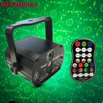 

60 Patterns RGB LED Disco Light 5V USB Plug RGB Laser Projection Lamp Stage Lighting Show for Home Party KTV DJ Dance Floor