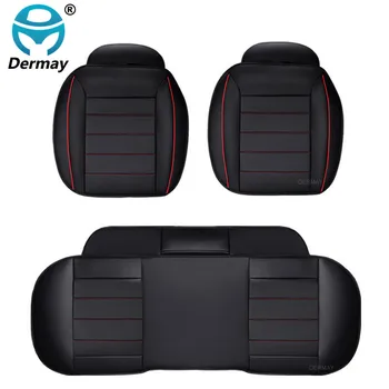 

DERMAY Universal Leather Car Seat Cover Cushion Protection Pad Mat Voiture Auto Seat Protector 52x49cm