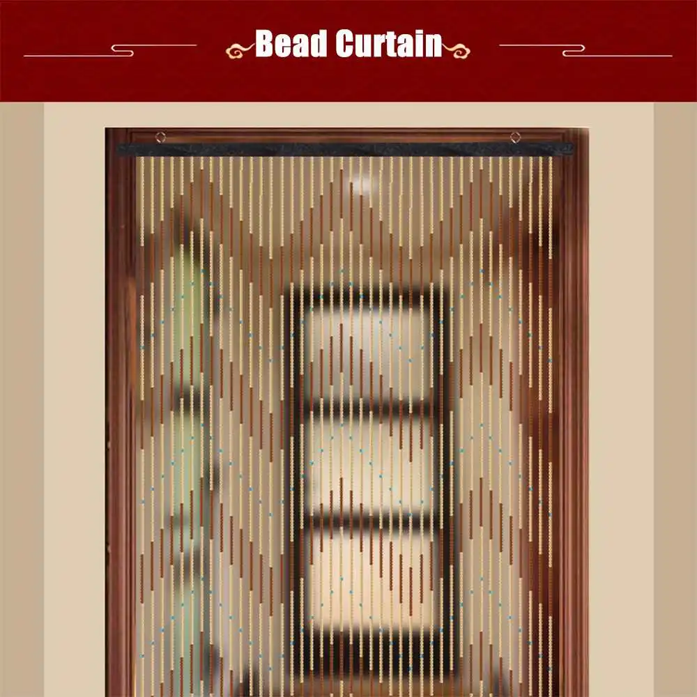 Günstige 90x220cm Hohe Qualität Holz Tür Vorhang Jalousien Handgemachte Fly Bildschirm Holz Perlen Raumteiler 31 Linie Nicht toxisch Kein Geruch