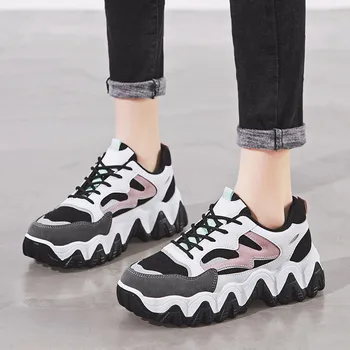 

New Spring Trend Women Platform Shoes 2020 Fashion Casual Thick Sole Designer Sneakers Ladies Dad Shoe Zapatillas Deporte Mujer