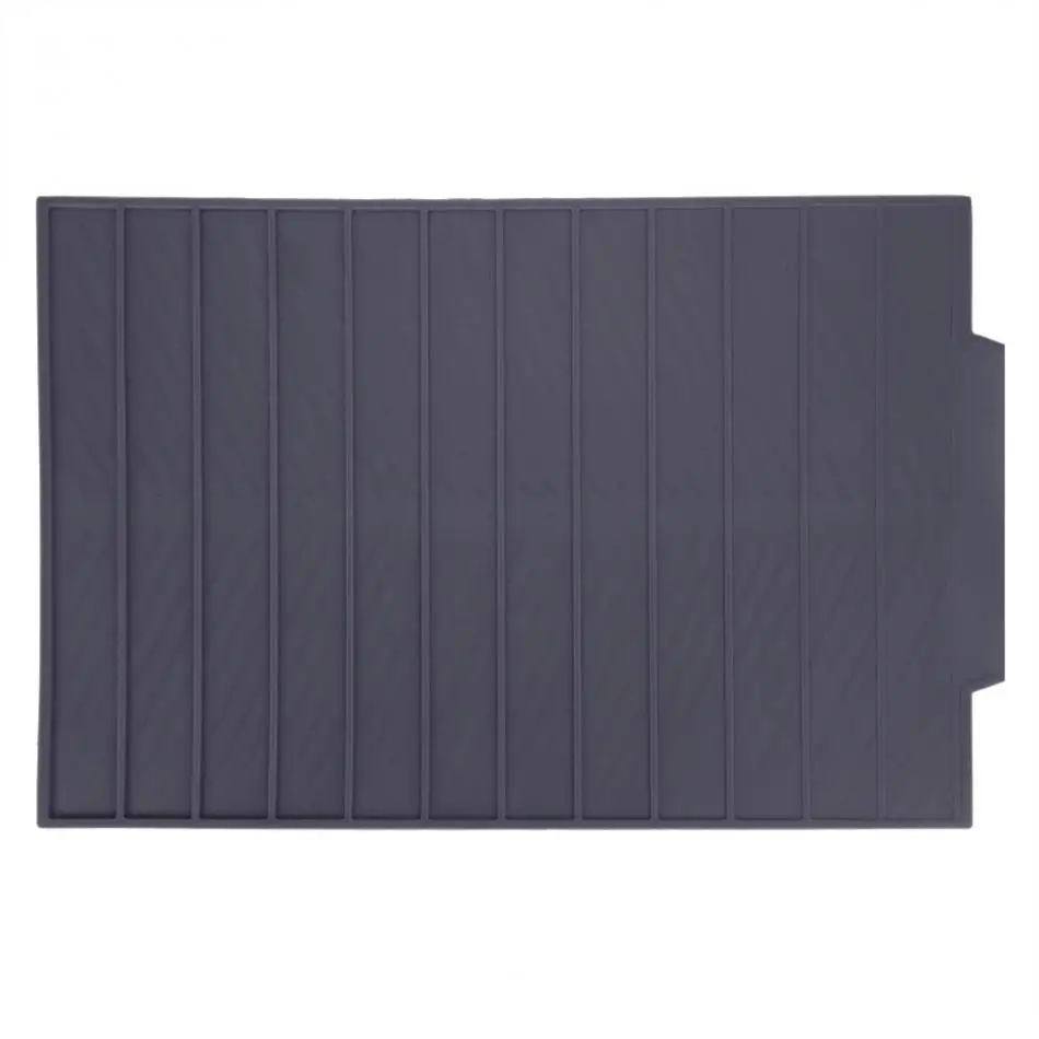 Rectangle Silicone Drain Mat Drying For Tray Resistant Pad Set Slip-proof Dish Heat Dishes Mats Massage Kitchen Mat