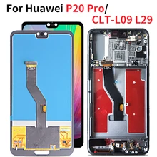 С ЖК-дисплеем для huawei P20 Pro ЖК Дисплей 1080*2240 кодирующий преобразователь сенсорного экрана в сборе для huawei P20 плюс ЖК CLT-AL01 CLT-L29 CLT-L09 04