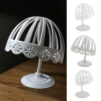 

Detachable Hat Cap Helmet Display Stand Rack Wigs Toupee Storage Holder Shelf Detachable Hat Holder Solid Color Dome Design