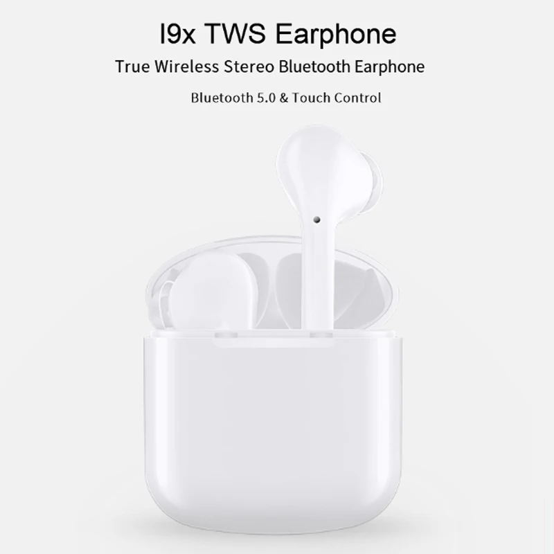 Новинка TWS i9x Высококачественная Беспроводная Спортивная гарнитура с сенсорным