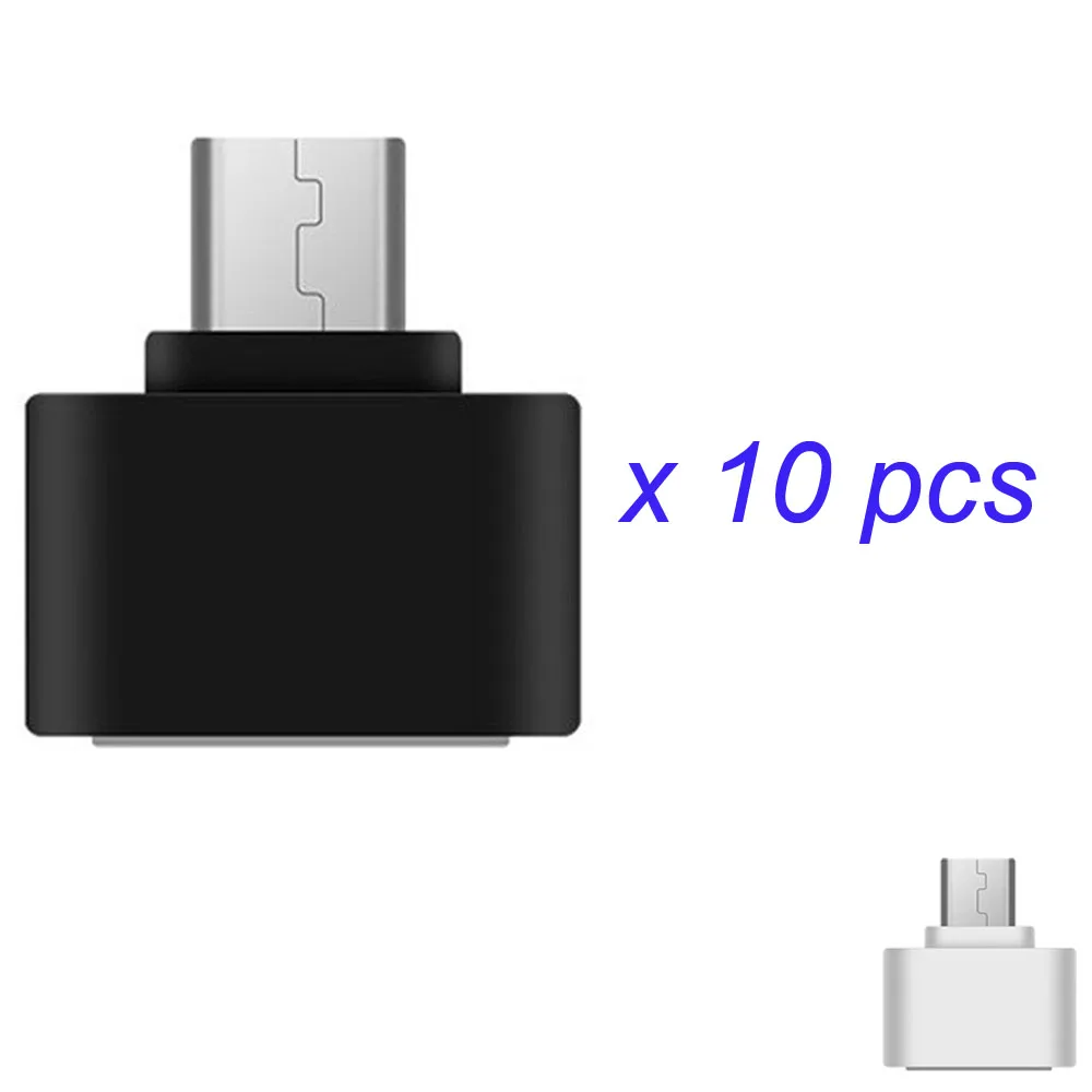 10 шт./комплект для HUAWEI P9/P9 Plus Micro usb адаптер OTG конвертер для телефона Android Micro USB мужчина к USB2.0 Женская головка