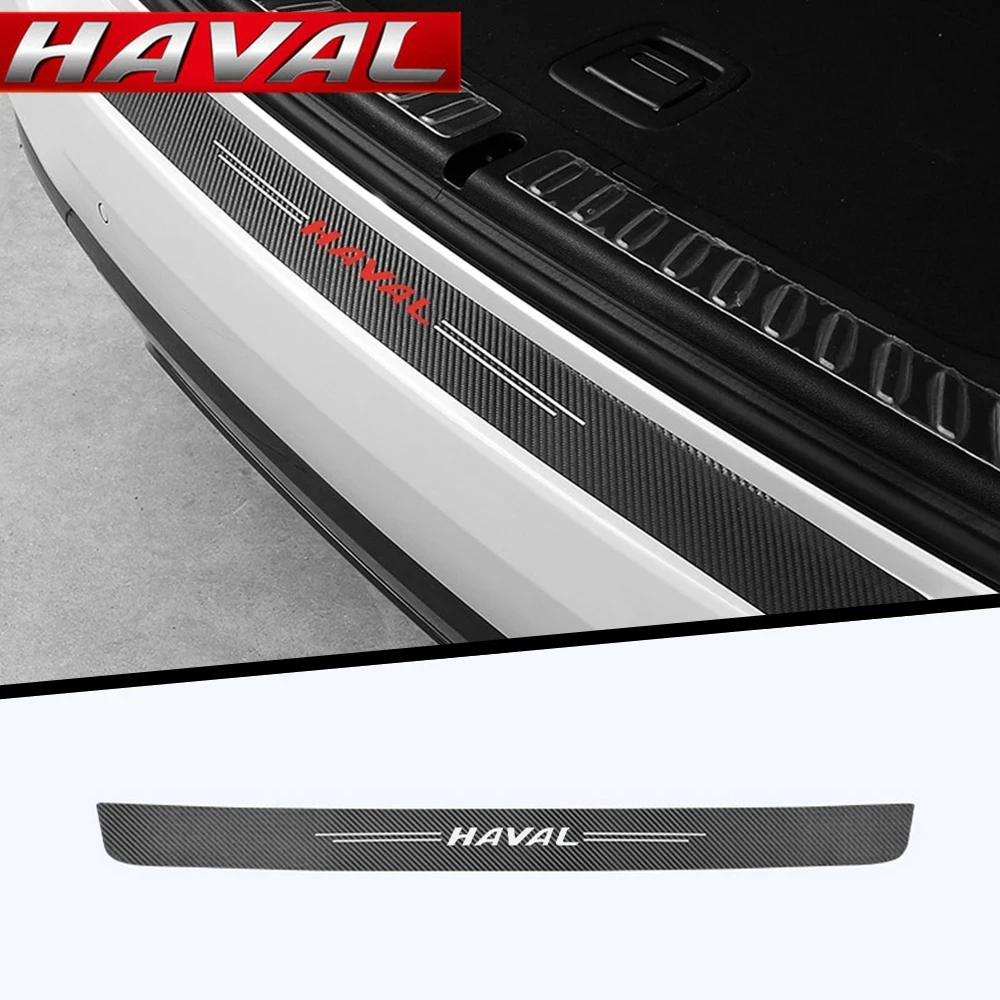 Защитная Наклейка для багажника автомобиля узор из углеродного волокна Haval JOLION F7