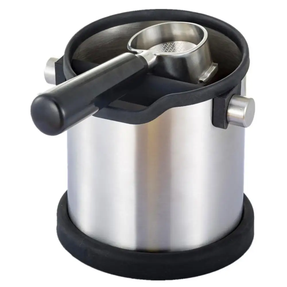 

Barrel Bucket Barista Espresso Knock Grind Knock Box Anti slip Detachable Knock Bar Tools Stainless Steel Coffee Knock Bin Box x