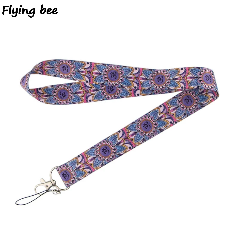 Flyingbee Yoga Fashion Lanyard Phone Rope Keychains Phone Lanyard For Keys ID Card Cartoon Lanyards For Men Women X0465 flyingbee colorful fashion lanyard phone rope keychains phone lanyard for keys id card cartoon lanyards for men women x0463