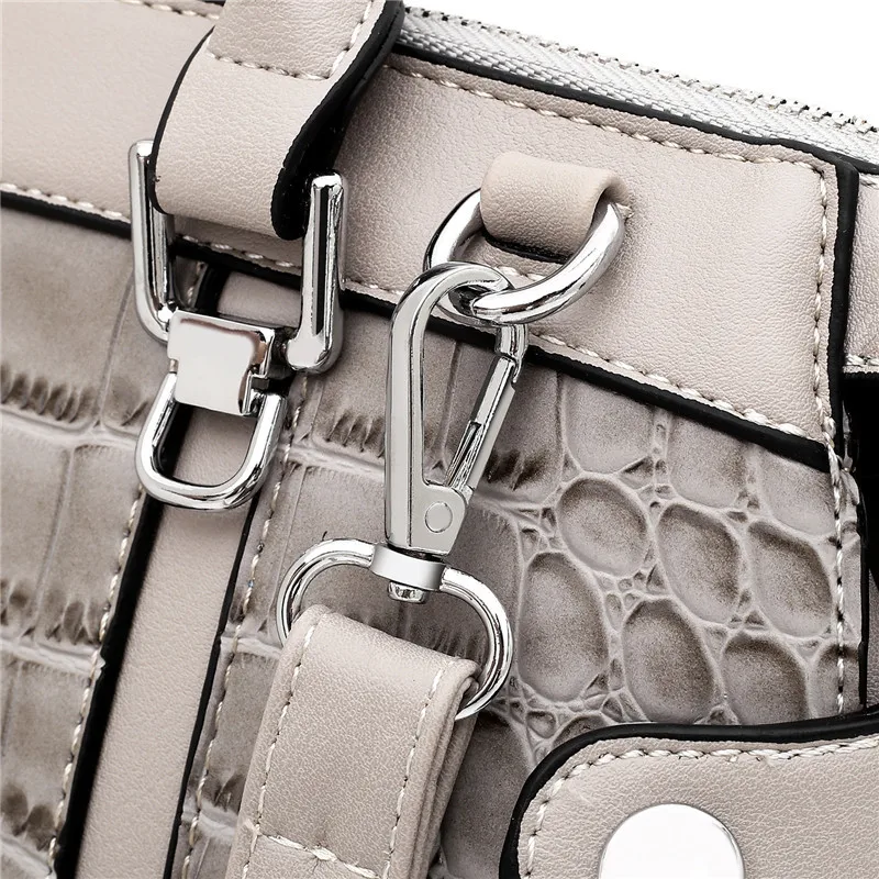Gykaeo роскошные сумки женские дизайнерские уличные модные сумки-тоут женская сумка из искусственной кожи с узором «крокодиловая кожа» сумки на плечо
