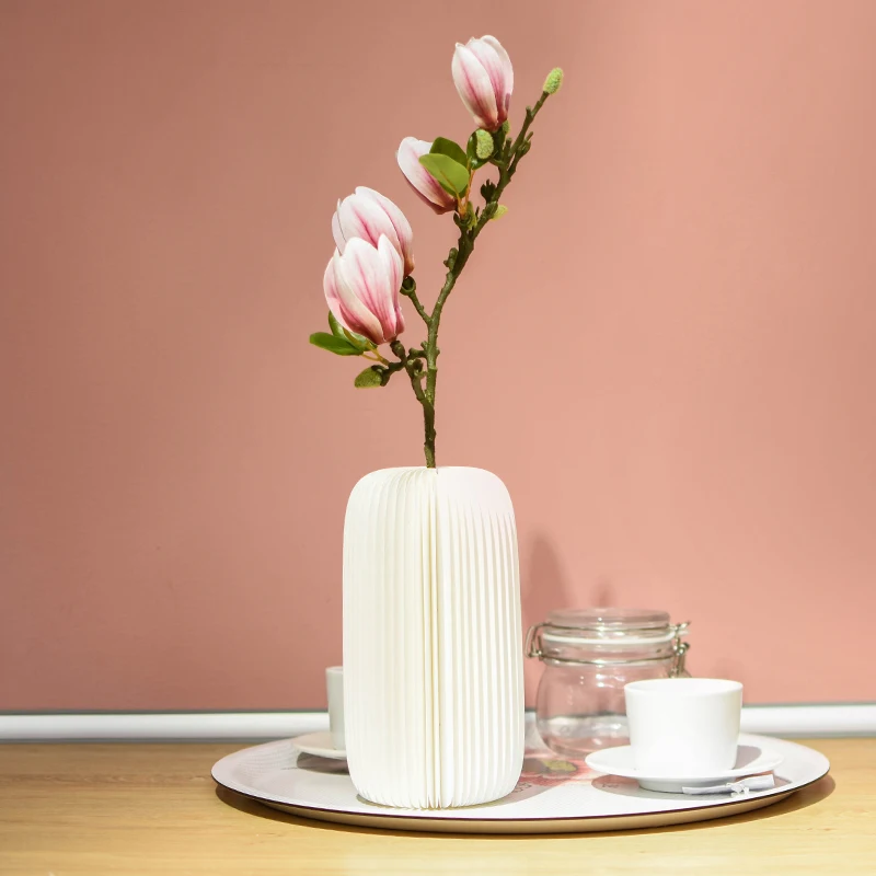 

27*7*3 CM Large size Folded paper vase Kraft paper vase Creative Paper vase