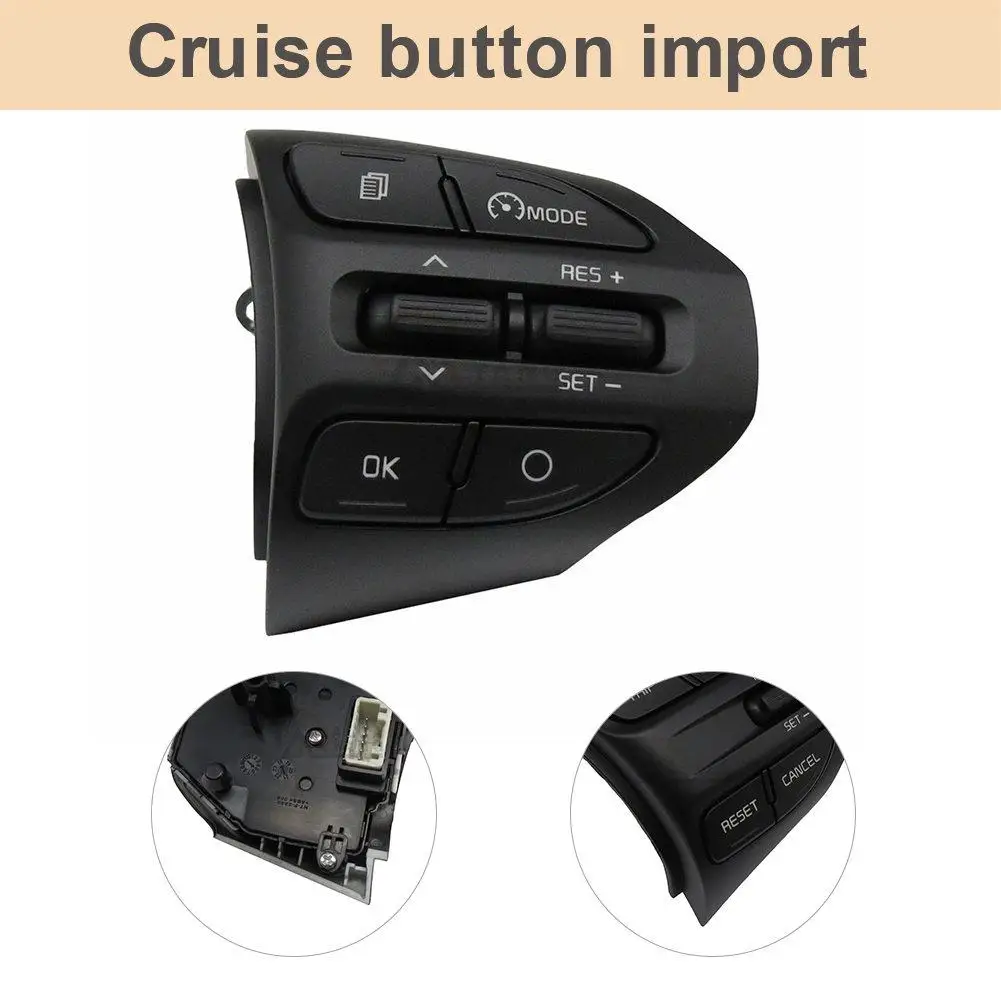 Универсальная Кнопка рулевого колеса автомобиля для KIA K2 RIO RIO X кнопки линии Bluetooth телефон круиз контроль громкости