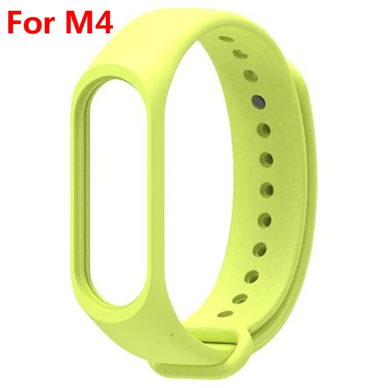For Xiaomi Mi Band 4 1x умный Браслет для xiaomi mi Band 3 4 спортивный ремешок часы силиконовый ремешок для xiaomi mi band 3 4 браслет mi band 4 3 ремешок - Цвет: For Xiaomi Mi Band 4