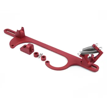 

Billet Aluminum Throttle Cable Carb Bracket 4150 350 Red Throttle Cable Carburetor Parts new