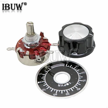 

1 Set = 3PCS WTH118 DIY Kit Parts 2W 1A Potentiometer 1K 2.2K 4.7K 10K 22K 47K 100K 470K 1M MF-A03 + WHT118 + 0-100