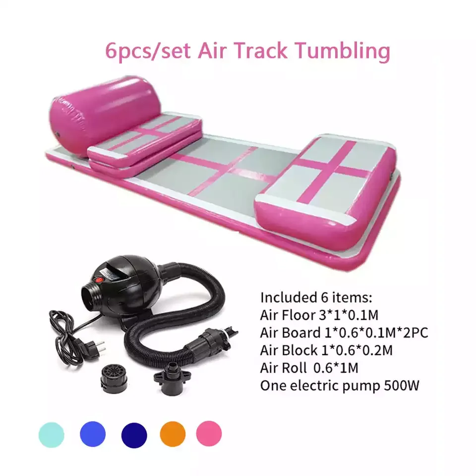 Free Shipping Airtrack Set Inflatable Gymnastic Mattress Gym Tumble Air