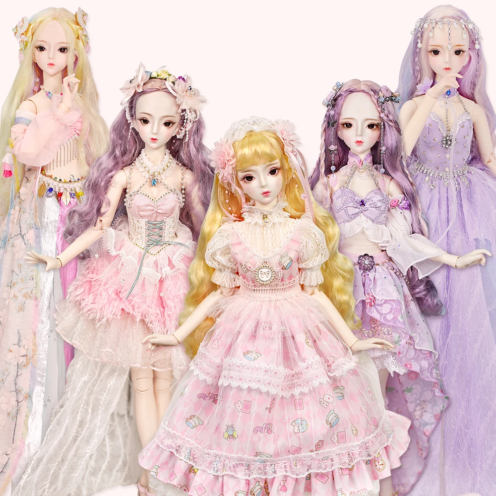 DBS 1/3 BJD 62 см платье принцессы для куклы только Платье Без кукол подарок девочки