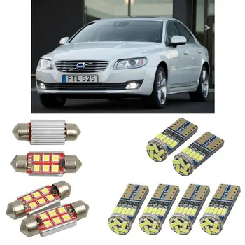 

Interior led Car lights For volvo s80 mk2 124 sedan car accessories boot light License Plate Light 8pc