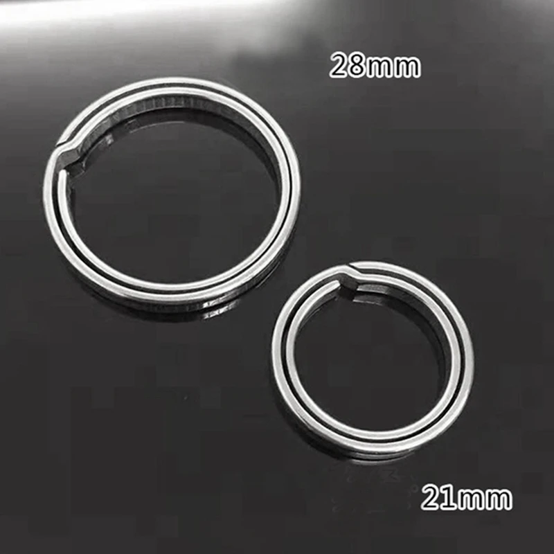 ELOS-2Pcs титановый сплав подвесное кольцо наружное маленькое кольцо для ключей в форме инструмента для альпинизма L& S