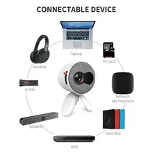 Американский стандарт белый YG220 проектор домашний мини-развлекательный портативный HD проектор