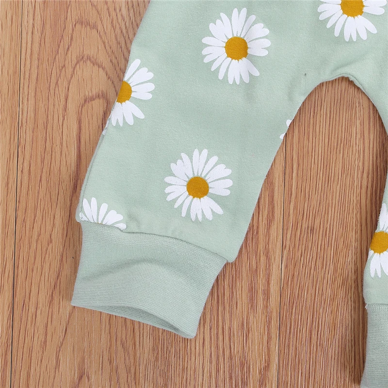 Spring New Fall Autumn Infant Baby Girls 3Pcs Set Long Sleeve Lovely Print Top Pants Headband Toddler Outfits Clothes