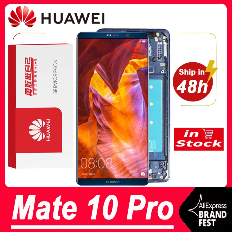 100% протестированный 6 0 ''дисплей с рамкой для замены Huawei Mate 10 Pro ЖК-дисплей