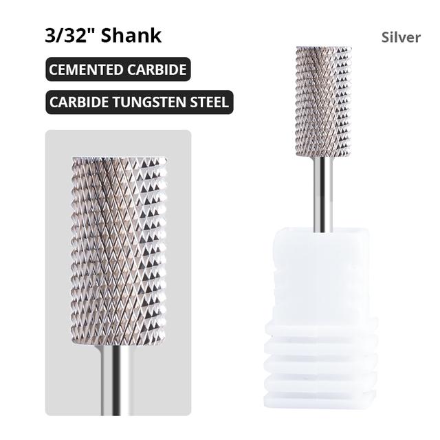 Dmoley Tungsten Carbide Nail Drill Bit Milling Cutter For Manicure Pedicure Nail Files Buffer Nail Art Equipment Accessory Tools