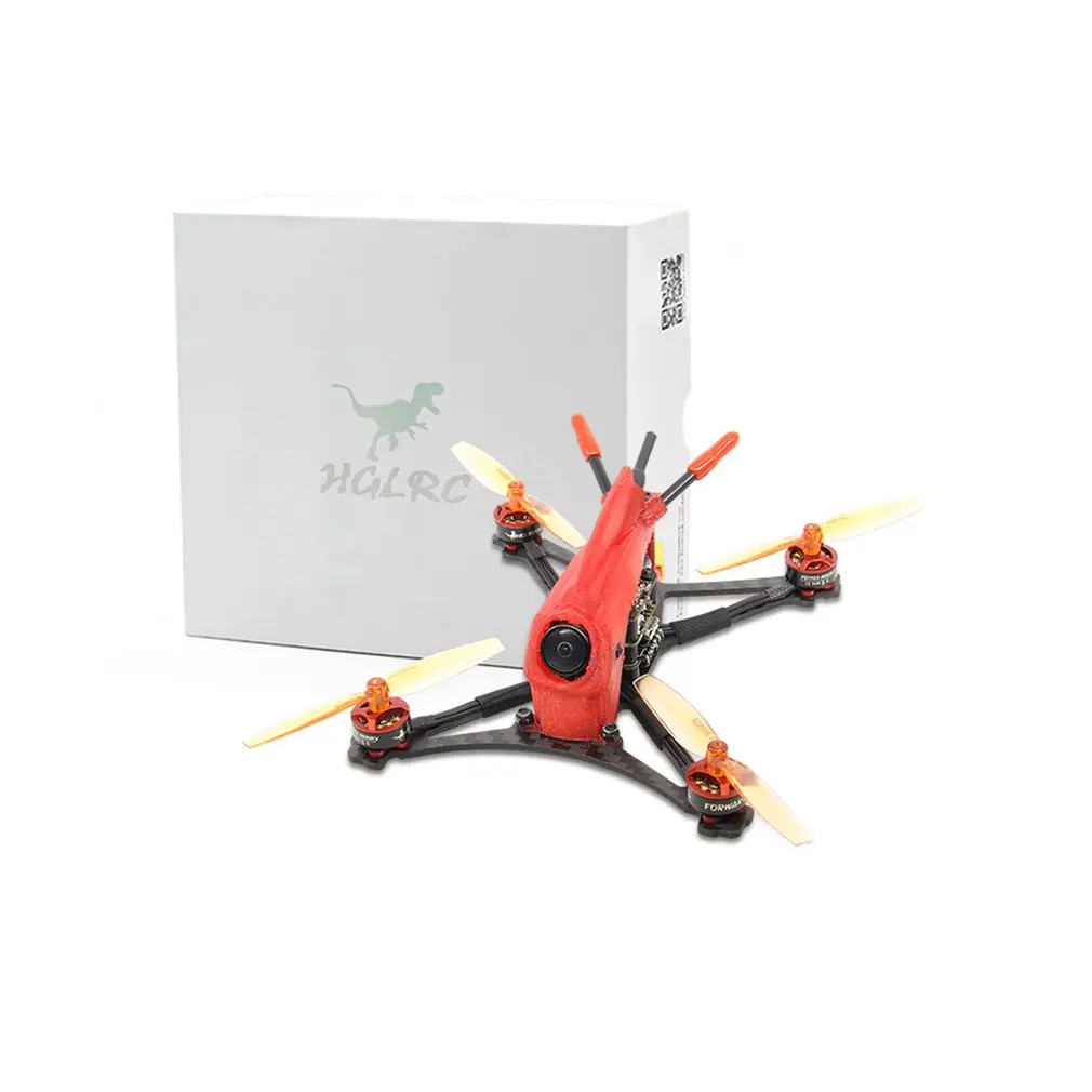 

HGLRC Toothpick Parrot120 Micro RC FPV Racing Drone PNP F411 2-4S Flight Control 13A 4in1 ESC 1103 8000KV Motor - Red
