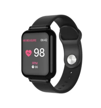 Спортивные Смарт-часы с артериальным давлением, кислородным браслетом и фитнесом, для samsung A7 A5 A6 A70S A50 A80 A8 Plus A6S A20e M40 - Цвет: Black