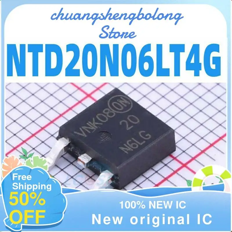 

Новая Оригинальная интегральная схема NTD20N06LT4G NTD20N06 TO-252, 20 шт.