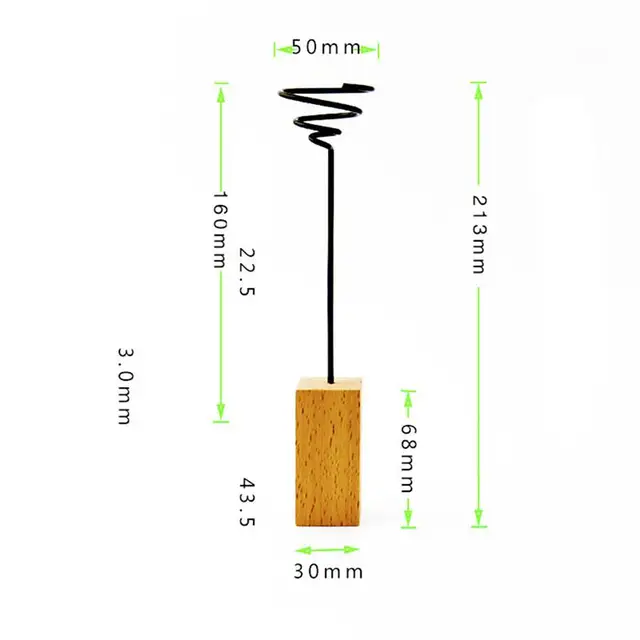 3Db Vas Légnövény Állvány Tartály Tillandsia Tartó Asztali Edénykijelző Váza Fa Alap - Image 6