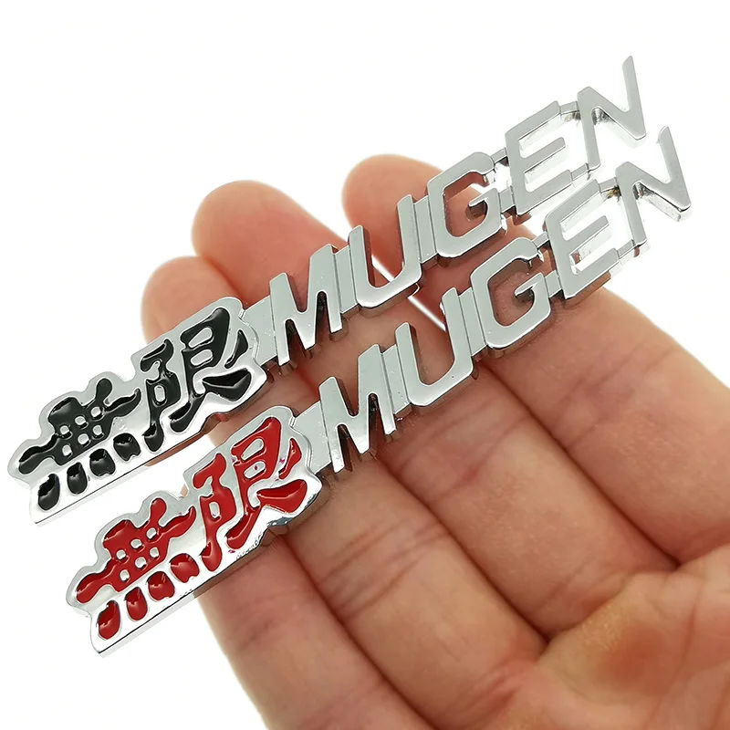 Металлическая наклейка Mugen Power для автомобиля эмблема задний значок алюминиевая