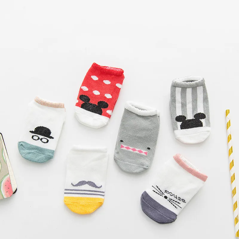 

Spring Summer Cotton Floor Baby Socks Non Anti Slip Baby Children's Socks with Rubber Soles Warm Socks for Children 0-4year Old