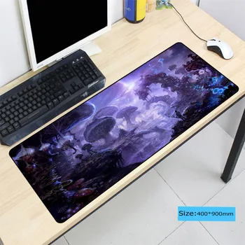 

Dark Fantasy Background Large Lock Edge Mousepad Soft Rubber Desk Mice Mat Gaming Speed Computer Mouse Pads 900*400*4MM